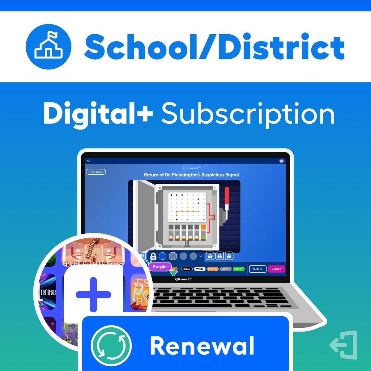 Breakout EDU Digital+ Subscription Renewal for Schools | Breakout EDU